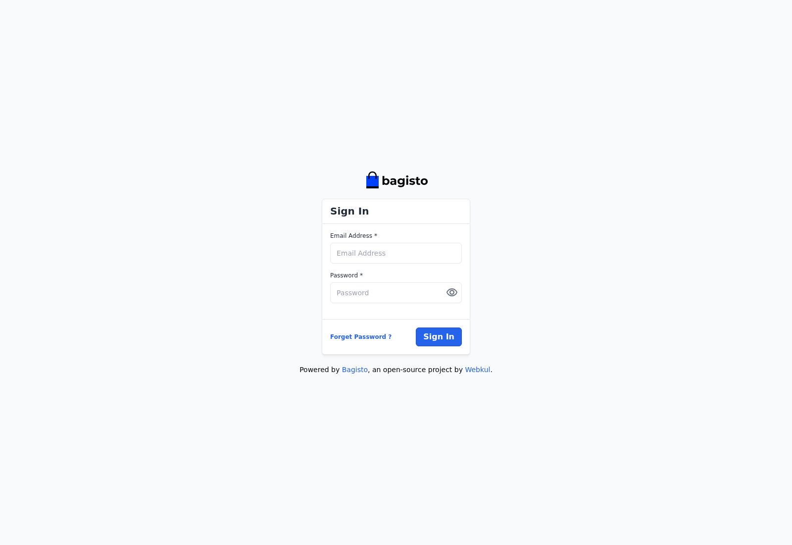 Tenant admin login
